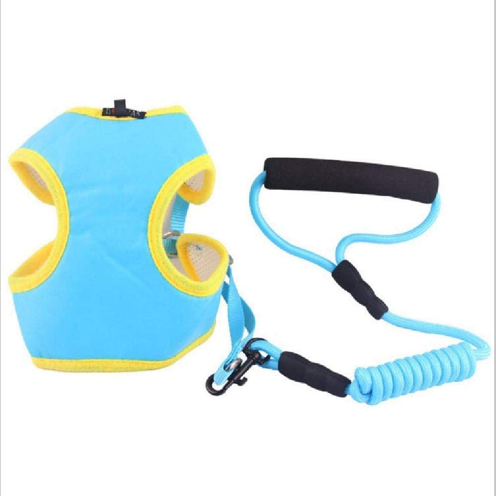  nobrand Tipo de Chaleco con Cuerda de tracción para Perro pequeño, Pecho y cinturón Trasero, bomei, Oso Cadena de Perro de Peluche para Perro, Cuerda de Caminar, Productos para Animales de compañía. 