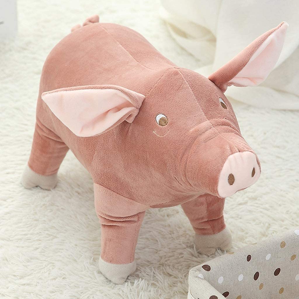  ZMDZA Juguete de Felpa, Suave y tierno Felpa Cerdo - Perfecto for los niños y niños pequeños (Color: Rosa) (Size : 25cm) 