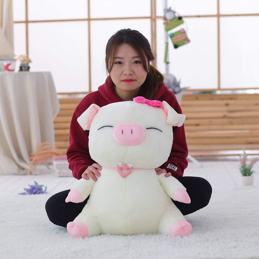  ZMDZA Juguetes de Peluche, bebé del Cerdo del Animal Relleno del Piggy - Piglet Juguete de Felpa (Color: Blanco) (Size : 100cm) 