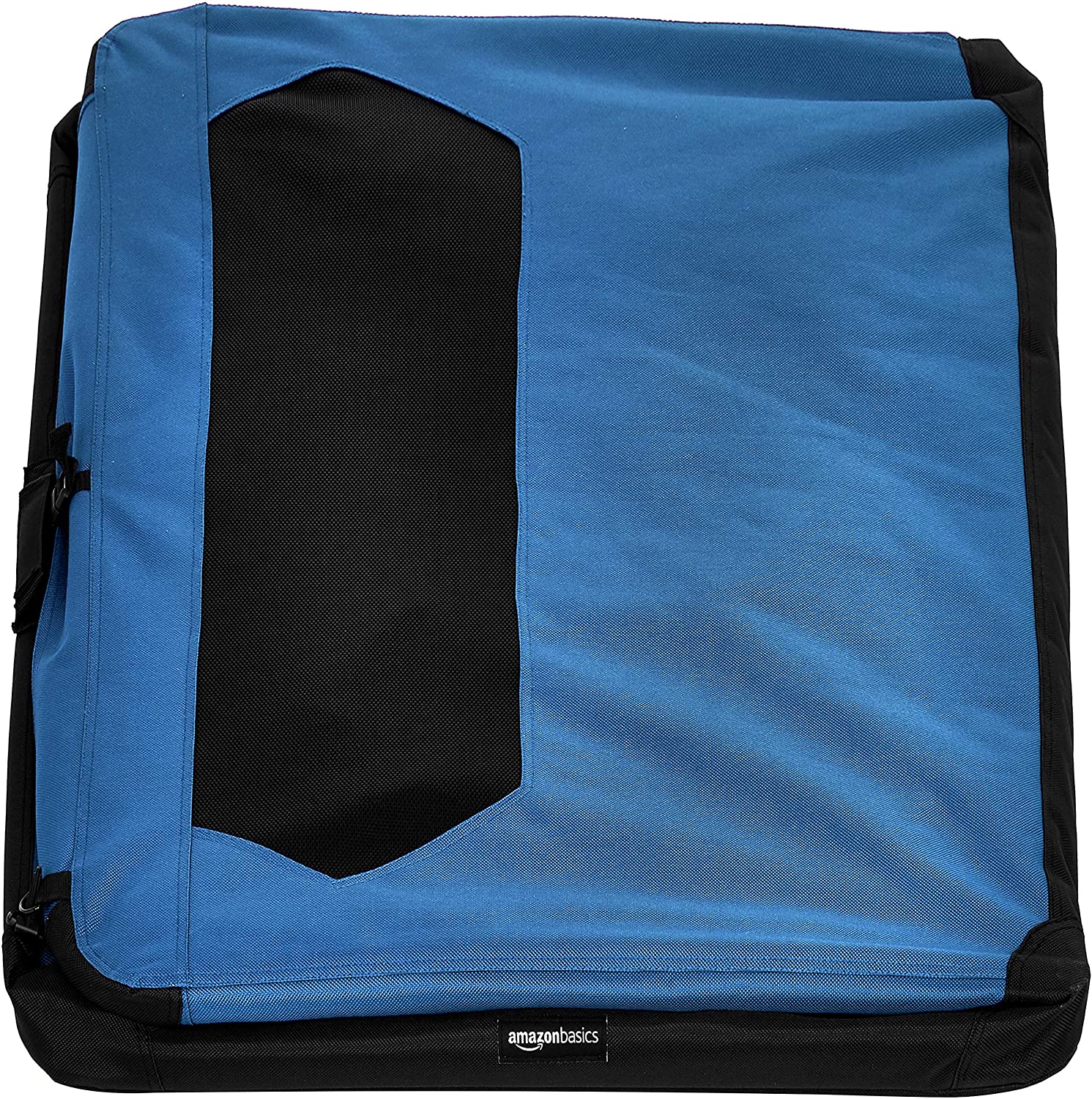  AmazonBasics – Transportín para mascotas abatible, transportable y suave de gran calidad, 1 m, Azul 