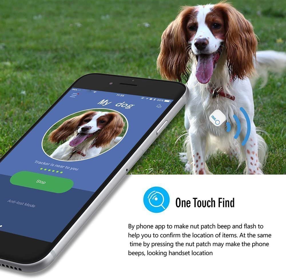  Anki HappiGo Smart Tag - Localizador de rastreador con Bluetooth antipérdida, localizador GPS para iOS/iPhone/iPod/iPad/Android 
