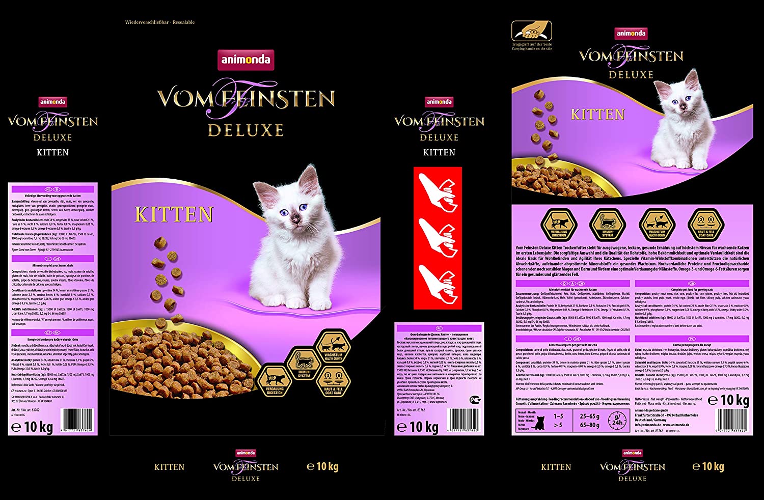  Animonda vom Feinsten Deluxe - Pienso seco para Gatos, Varios sabores 