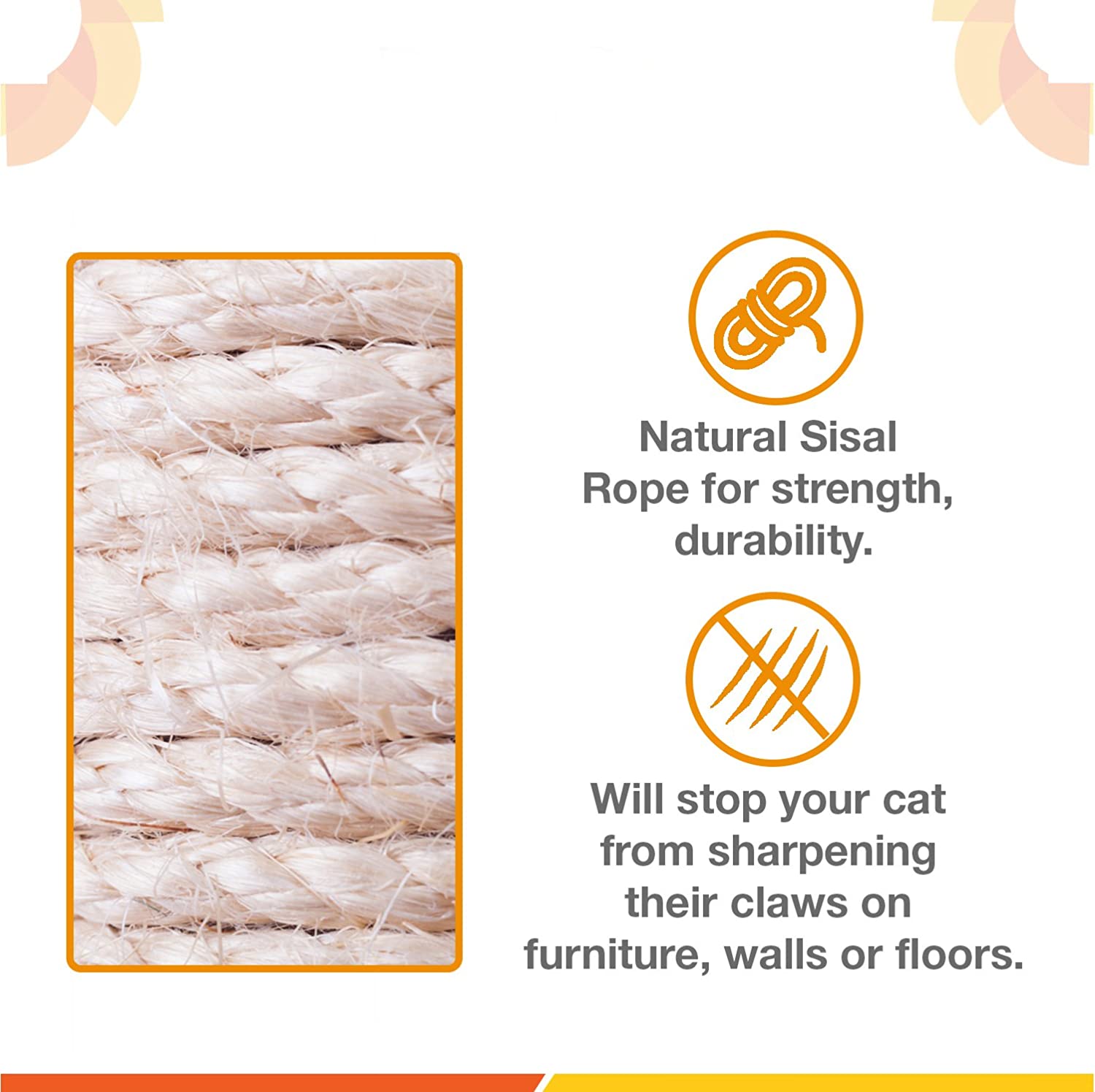  Árbol Rascador para Gatos de 240cm-288cm, Rascador de Suelo a Techo para Gatos, Poste Escalador de Sisal Natural, Árbol para Gatos Extensible, Arbol Rascador de Actividades con, Color Beige 