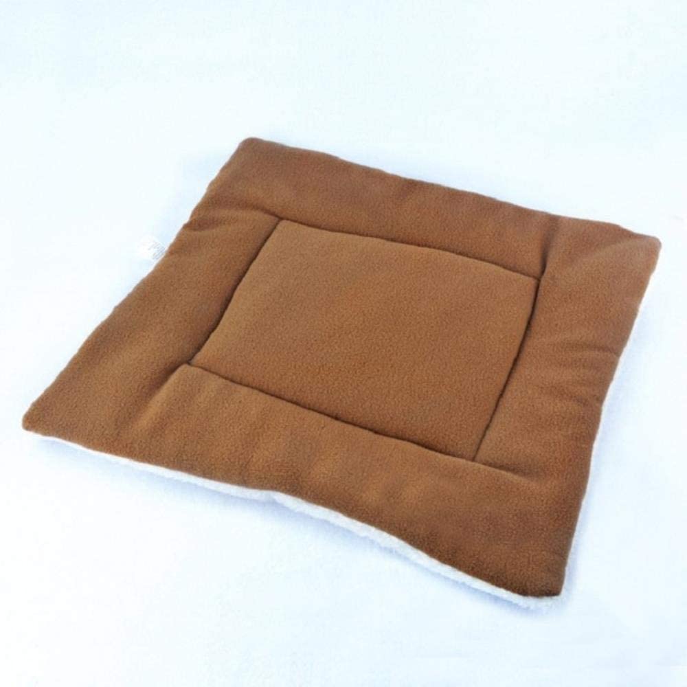  Cama Mascotas Mascotas Color Sólido Manta De Cama Para Mascotas Suave Coral Fleece Touch Warm Mat Perros Gato Cojín Para Mascotas Productos De Invierno Para Perros Pequeños Medianos Grandes, Rosa, 68 