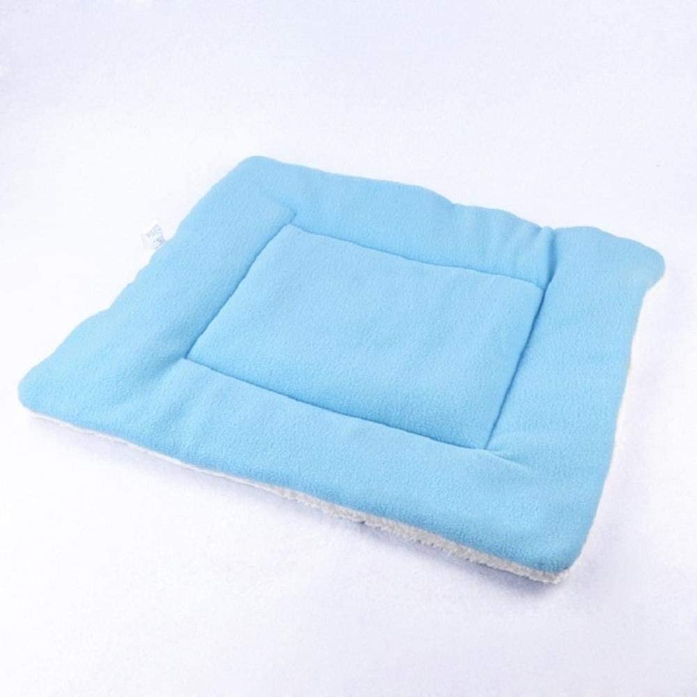  Cama Mascotas Mascotas Color Sólido Manta De Cama Para Mascotas Suave Coral Fleece Touch Warm Mat Perros Gato Cojín Para Mascotas Productos De Invierno Para Perros Pequeños Medianos Grandes, Rosa, 68 
