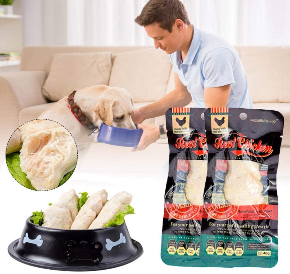  cheerfulus-1 Golosinas para Mascotas Pollo hervido, golosinas para Perros Naturales y orgánicas Bajas en calorías, bocadillos para Perros Gatos Alimentos para Mascotas 