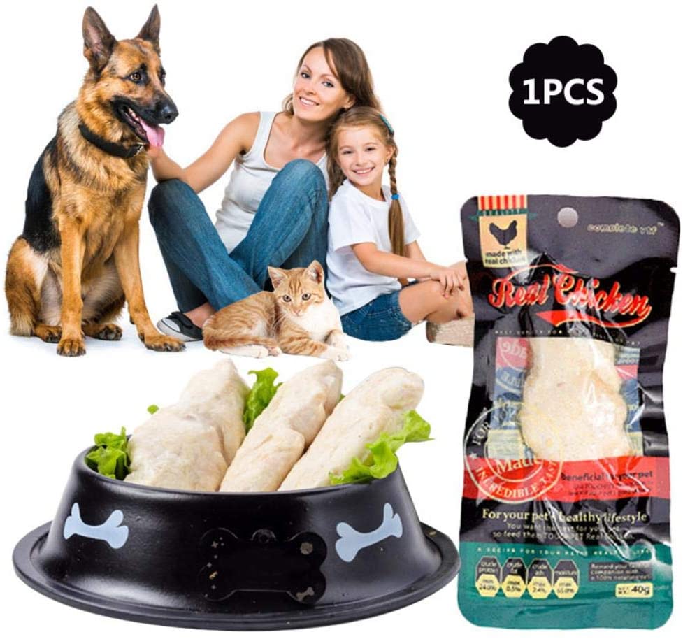  cheerfulus-1 Golosinas para Mascotas Pollo hervido, golosinas para Perros Naturales y orgánicas Bajas en calorías, bocadillos para Perros Gatos Alimentos para Mascotas 