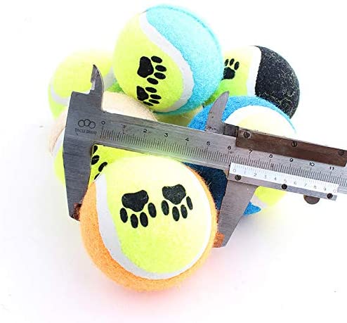  chongwan 2 Unids/Lote Pelota De Tenis Juguetes para Perros Diámetro 6 Cm Al Aire Libre Mascota Perro Entrenamiento Juguetes 