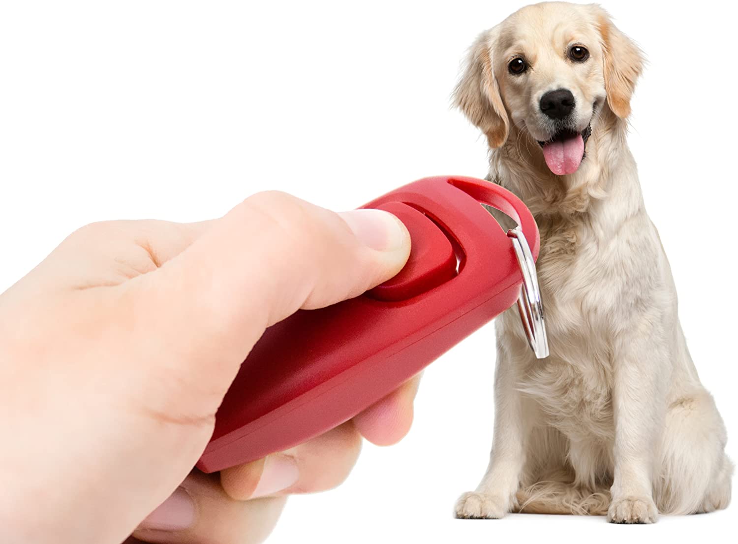 "Clicker 2en1 y silbato para perros" entrenamiento del entrenamiento del perro con clicker clicker perro silbato para perros clicker perro en el color azul NUEVO / marca PRECORN 