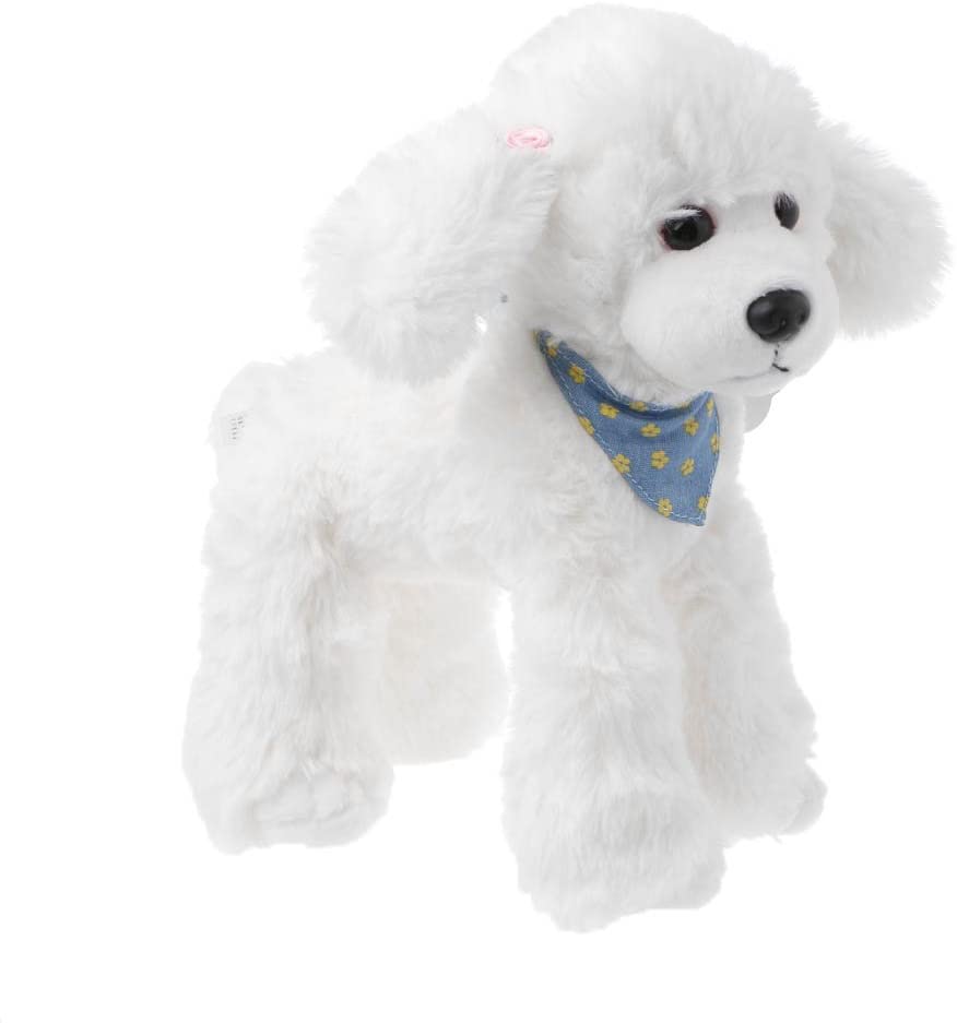  Dabixx Perros Mascota Peluche Caliente Lindo Hablando Sonido Grabación Hámster Educativo Juguete para Niños Regalo Blanco 20×25 cm 