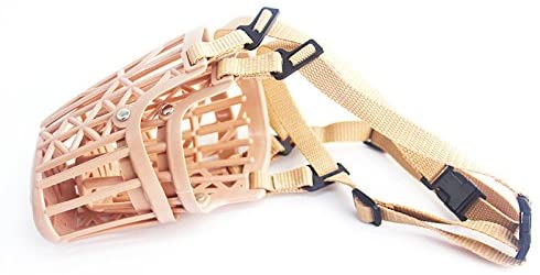  DAIFUQIANG Cesta De Hocico para Perro Mascota De Plástico Suave Máscara De Correas De Ajuste Anti-Mordida Máscara para Perros Pequeños, Medianos Y Grandes Accesorios para Mascotas 