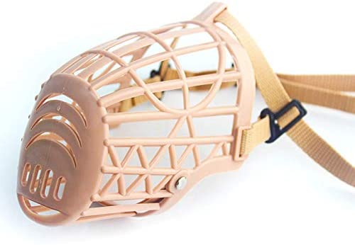  DAIFUQIANG Cesta De Hocico para Perro Mascota De Plástico Suave Máscara De Correas De Ajuste Anti-Mordida Máscara para Perros Pequeños, Medianos Y Grandes Accesorios para Mascotas 