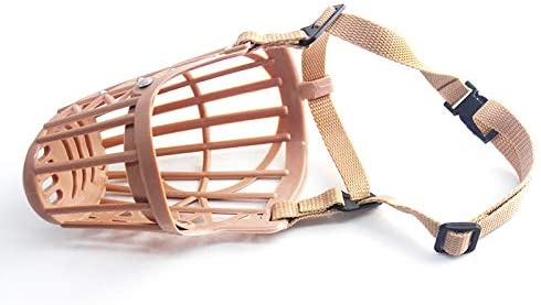  DAIFUQIANG Cesta De Hocico para Perro Mascota De Plástico Suave Máscara De Correas De Ajuste Anti-Mordida Máscara para Perros Pequeños, Medianos Y Grandes Accesorios para Mascotas 