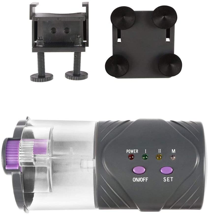 Expresstech @ Alimentador automático de Peces Dispensador de Comida con Temporizador para Acuario Pescado Tanque Estanques 