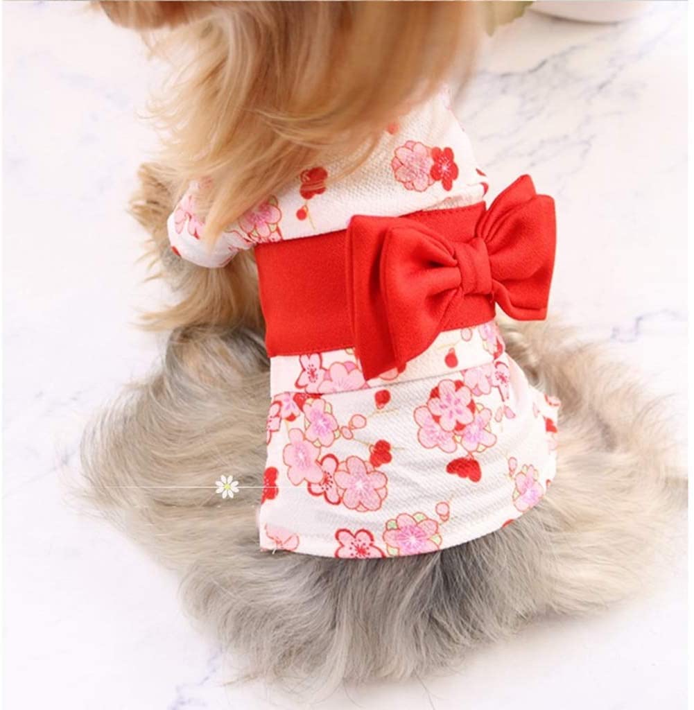  FTFDTMY Toalla Kimono Cute Cat, Toalla Absorbente de baño Pomerania de Corgi Bulldog francés - Albornoz para Perros de la casa de Estudiantes (Color: B, Tamaño: L) 
