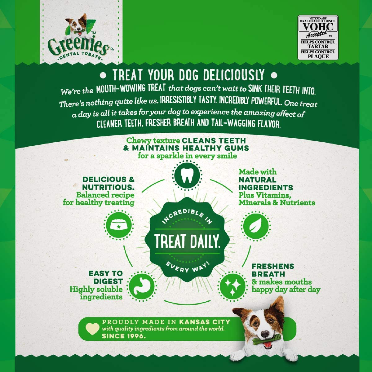  Greenies Golosinas dentales para Perros 