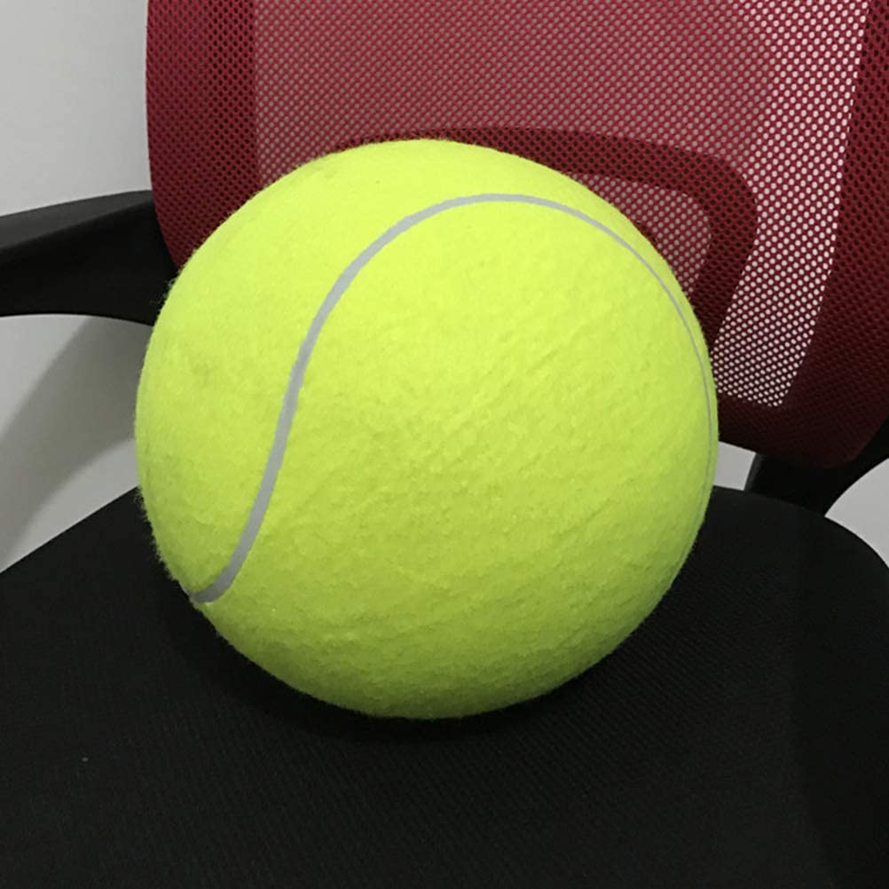  Hihey Pelotas de Juguete para Perros Pelota de Tenis para Mascotas Robusta 24 CM Diámetro Perro Chew Toy Pelota para Mascotas Pelota de Tenis Gigante 
