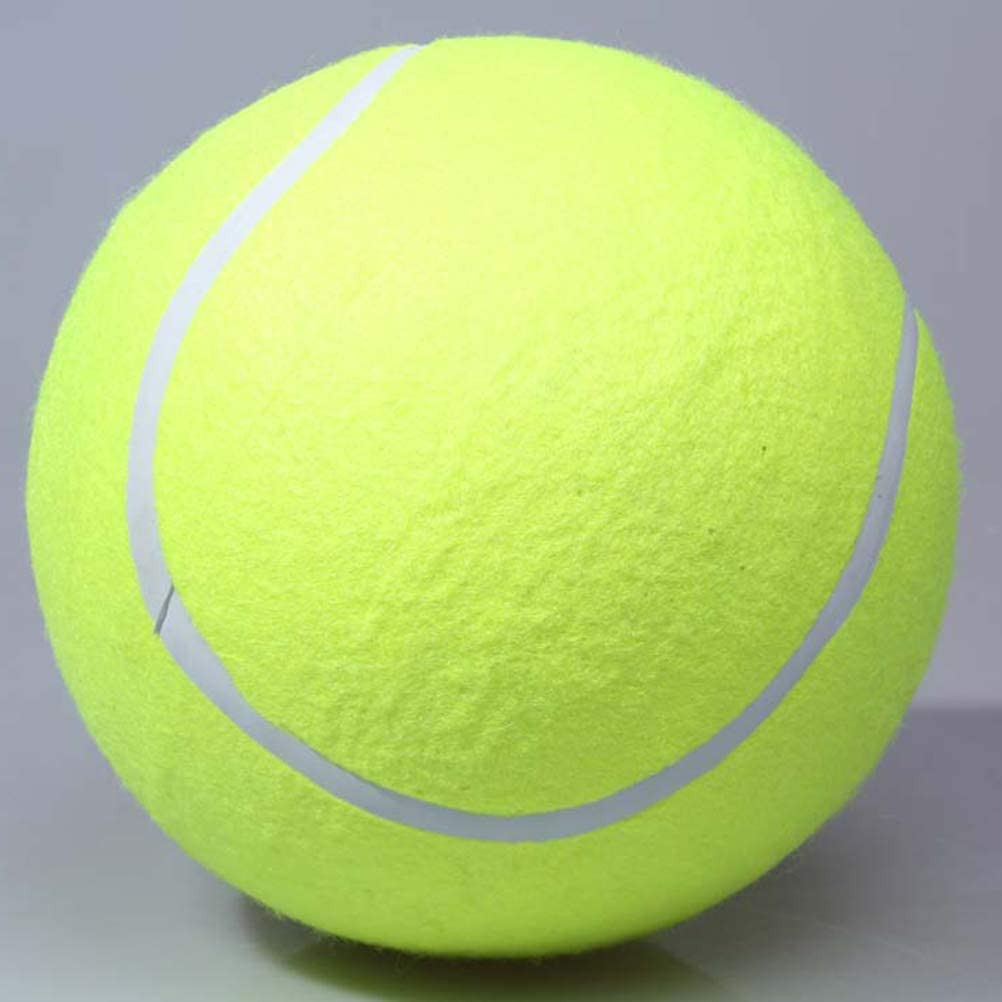  Hihey Pelotas de Juguete para Perros Pelota de Tenis para Mascotas Robusta 24 CM Diámetro Perro Chew Toy Pelota para Mascotas Pelota de Tenis Gigante 