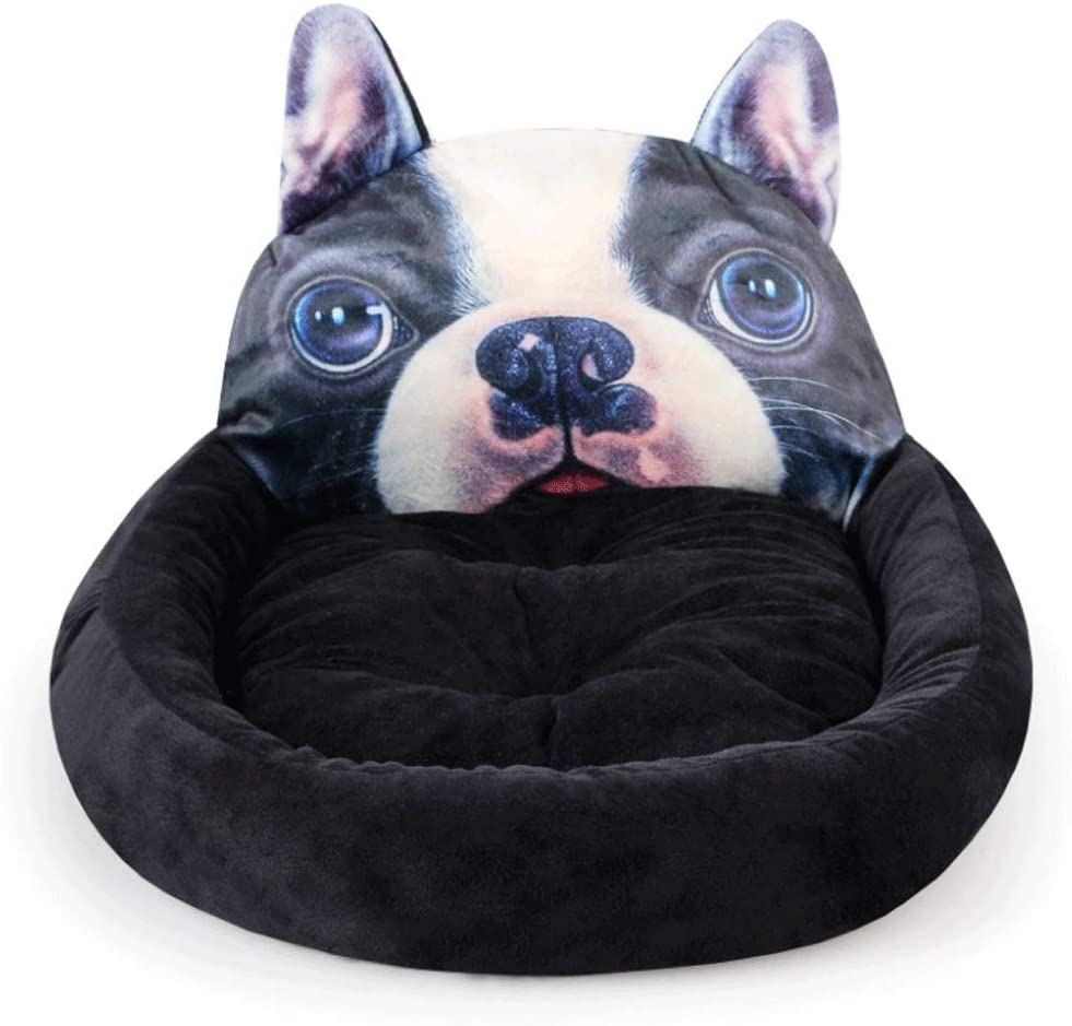  JYLJL Dibujos Animados De Algodón Tridimensional Acolchada De Piel De Cordero De Piel De Cordero Gruesa Pet Nest Cat Litter (Color : A5, Size : Large 55X50X30CM) 