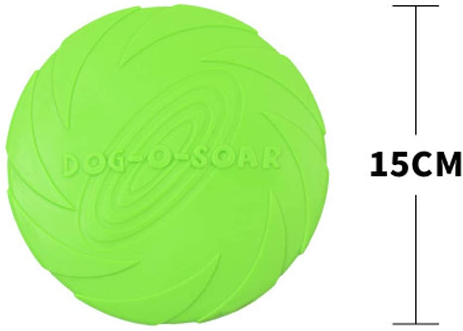  LIBWX Frisbee para Perros: Juguetes interactivos para Perros, Juguetes de Goma cibernética, platillos voladores, Juguetes para Todos los Perros 