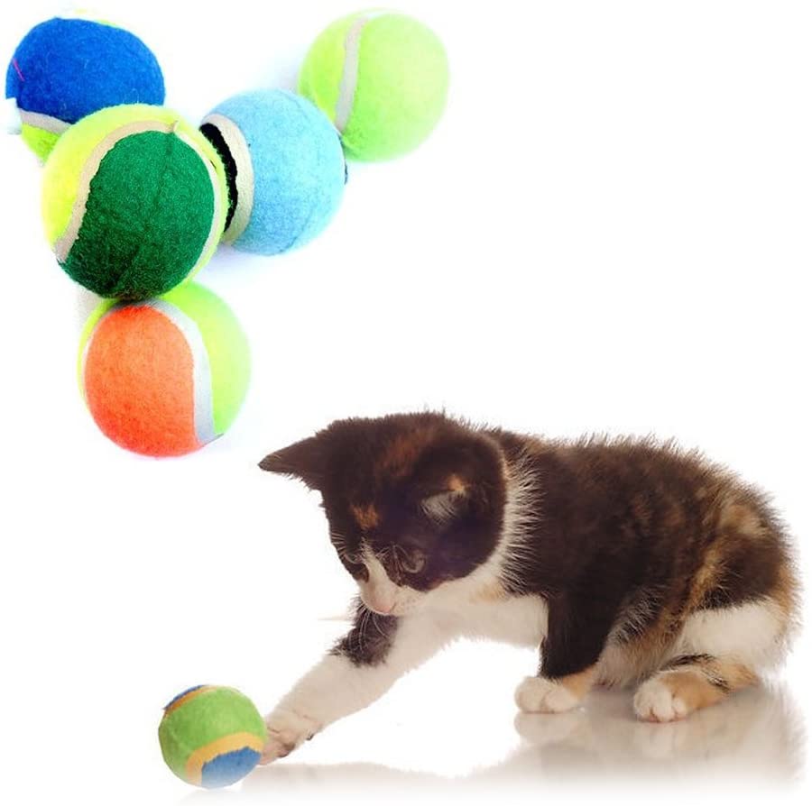  Lorsoul Perro Pelotas de Tenis Ejecutar Captura Throw Juego Chew Suministros Juguetes para Mascotas 