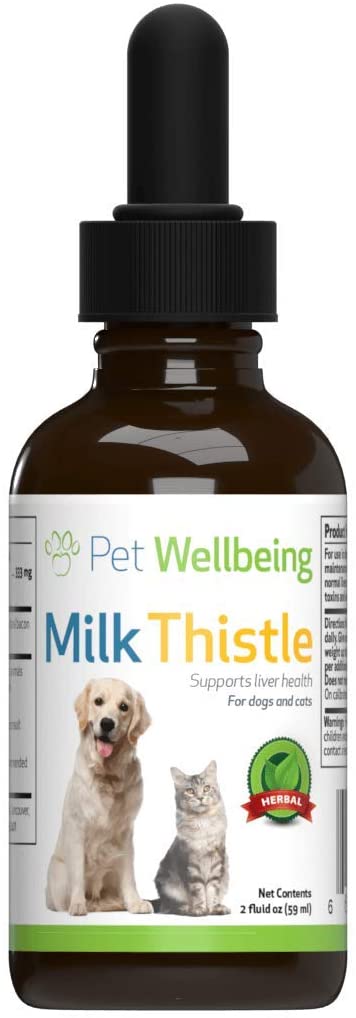  Pet Wellbeing - Cardo De Leche para Perros - Glicerina Natural Basado Cardo De Leche para Perros - 2 Oz (59 Mililitros) 