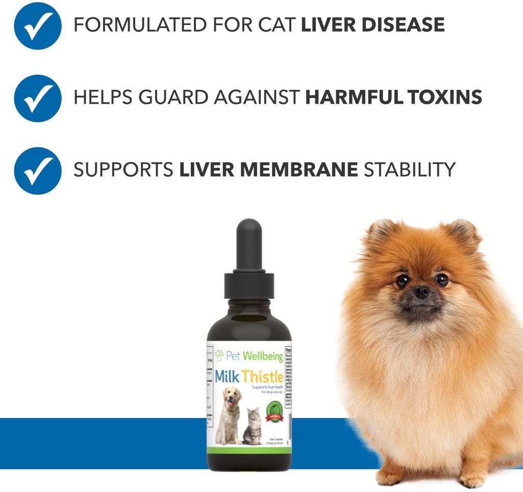 Pet Wellbeing - Cardo De Leche para Perros - Glicerina Natural Basado Cardo De Leche para Perros - 2 Oz (59 Mililitros) 