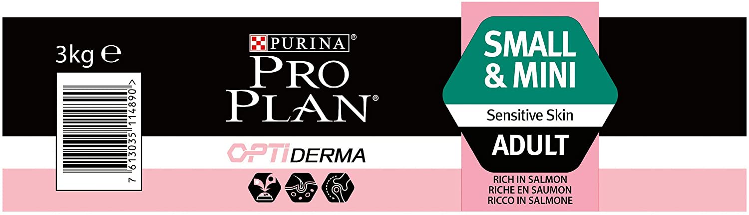  Purina ProPlan Small Derma pienso para Perro Adulto Salmón 4 x 3 Kg 