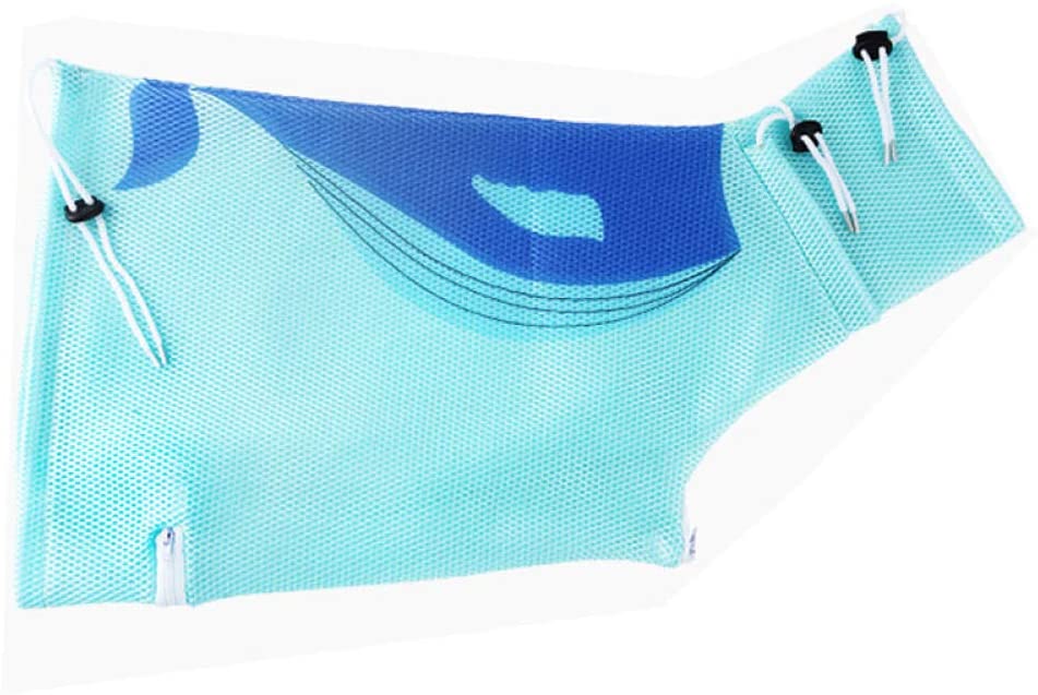  RXQCAOXIA Pet Cat Grooming Lavado Bolsa de baño, Bolsa de Malla de poliéster de restricción para morder rasguños para la Ducha, Limpieza de Orejas, Corte de uñas, Alimentación de medicamentos@Azul 