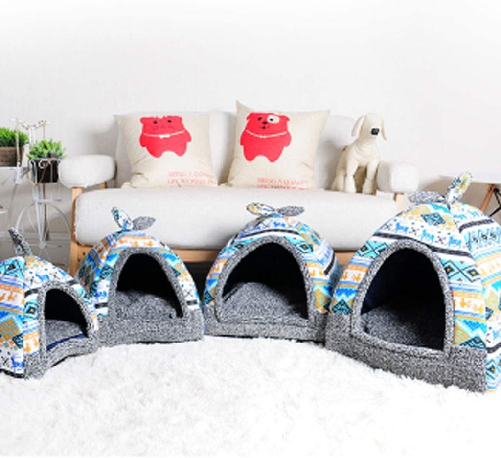  Susu Desmontable Y Lavable Yurta Perrera Caliente Tienda De La Venta De La Fresa For Mascotas Styling Caseta De Perro Gato Sala De Partos (Color : 07, Size : XL) 