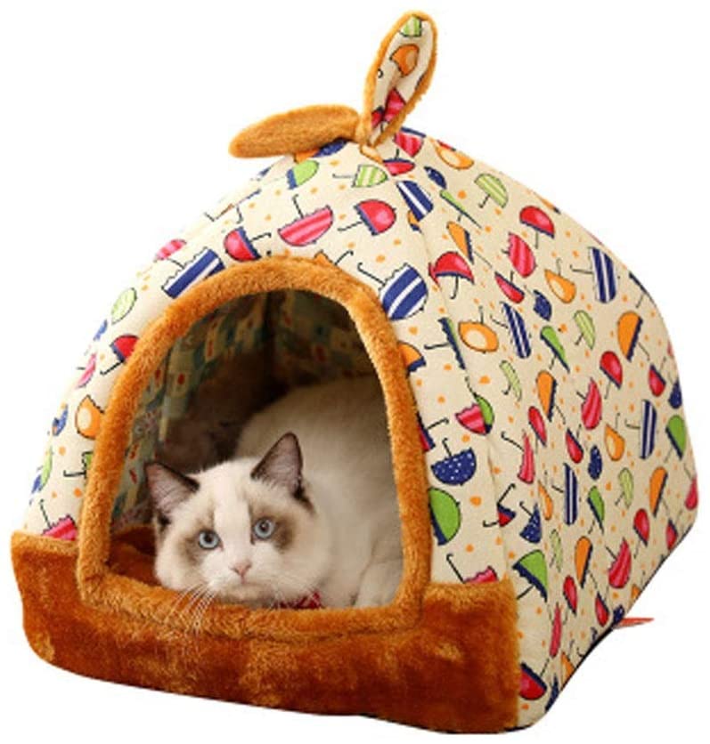  Susu Desmontable Y Lavable Yurta Perrera Caliente Tienda De La Venta De La Fresa For Mascotas Styling Caseta De Perro Gato Sala De Partos (Color : 07, Size : XL) 