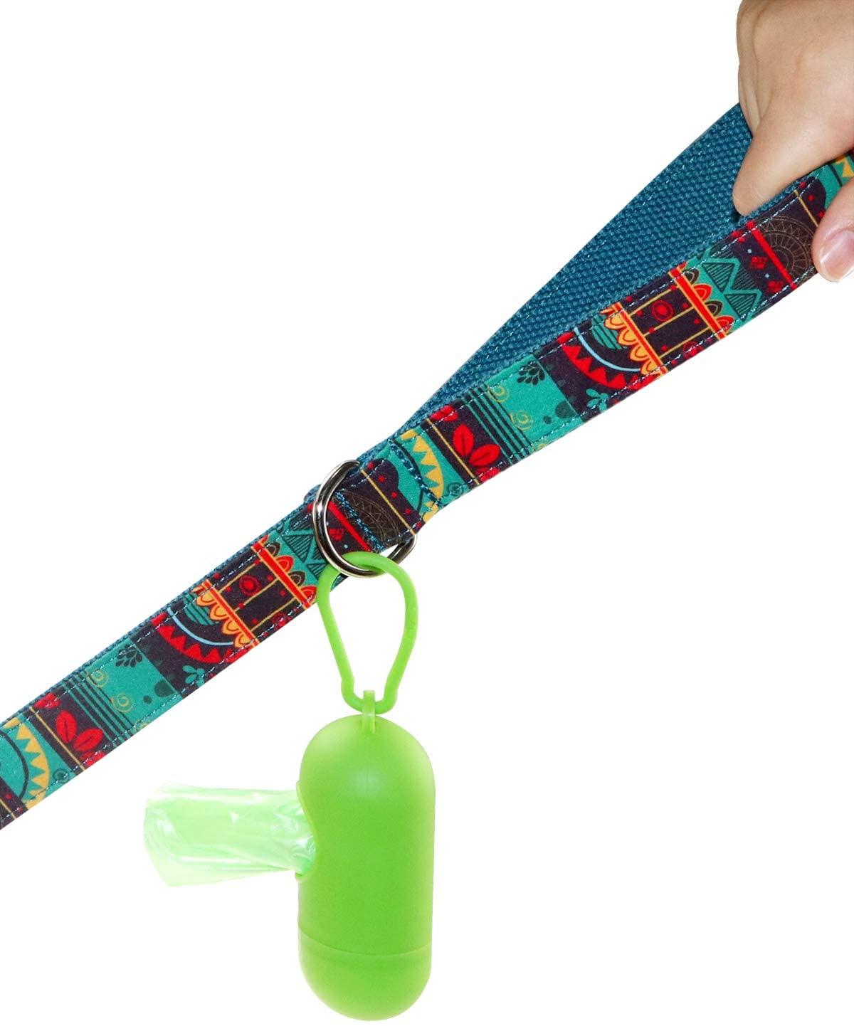  TagME Correa Perro Grande,Correa de Entrenamiento del Perro,Patrón de Moda,1.5M Verde Oscuro 