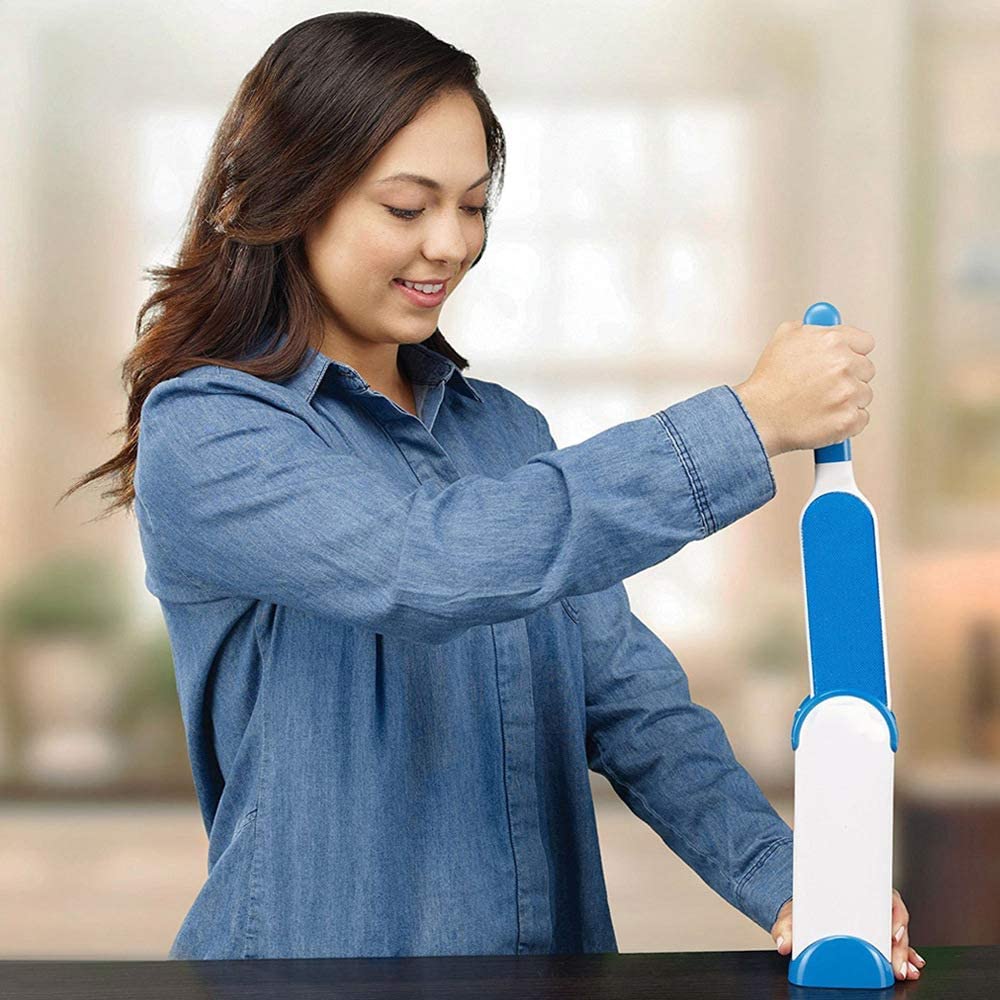  VANUODA Cepillo Anti Pelo de Mascota, Removedor Quitar Pelo Gato Perro, Reutilizable Limpiador Pelusas para Ropa con el Asistente+Auto-Limpieza Base 