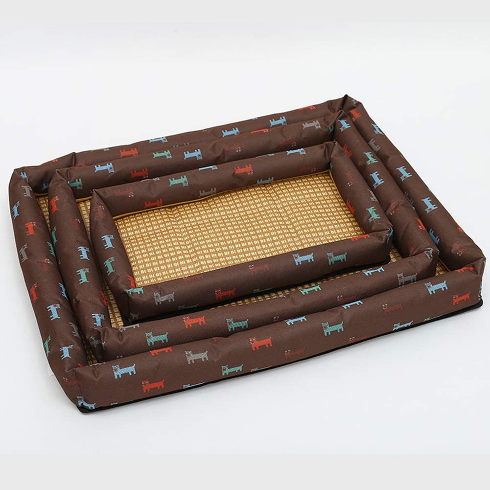  Aden Cama para Perros - Bambú De Verano Sofá para Perro Gatos - Super Respirable Y Comodo 
