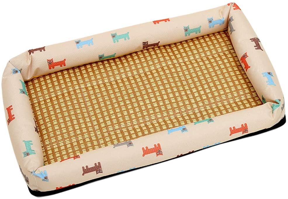  Aden Cama para Perros - Bambú De Verano Sofá para Perro Gatos - Super Respirable Y Comodo 