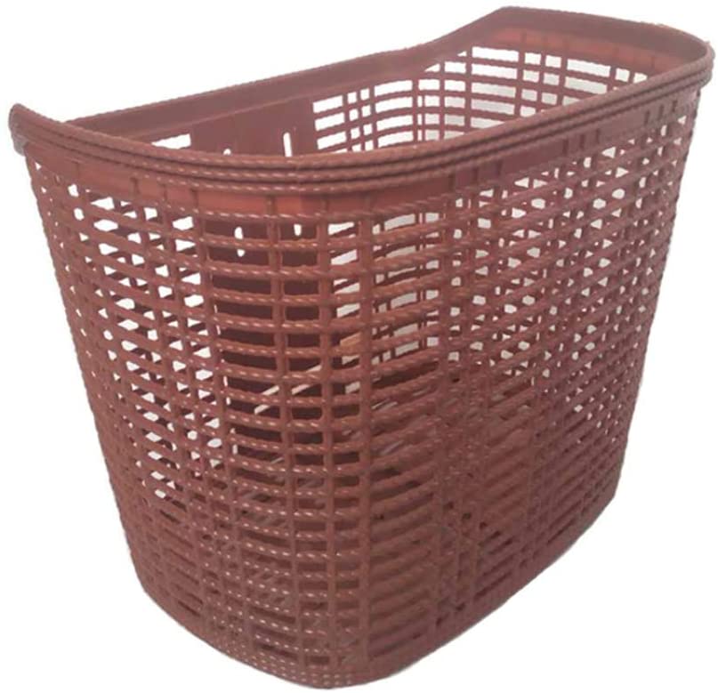  Canasta de bicicleta canasta de plástico resistente a la caída canasta delantera de una pieza escorpión de coche eléctrico accesorios de soporte modificados para bicicleta Bolsa de compras de picnic 