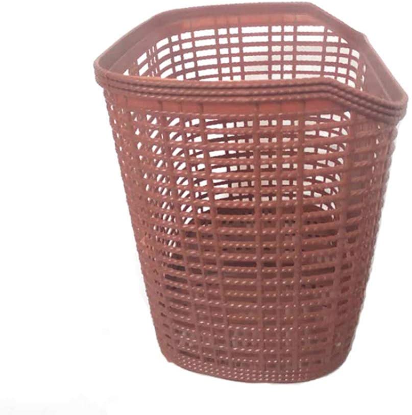  Canasta de bicicleta canasta de plástico resistente a la caída canasta delantera de una pieza escorpión de coche eléctrico accesorios de soporte modificados para bicicleta Bolsa de compras de picnic 