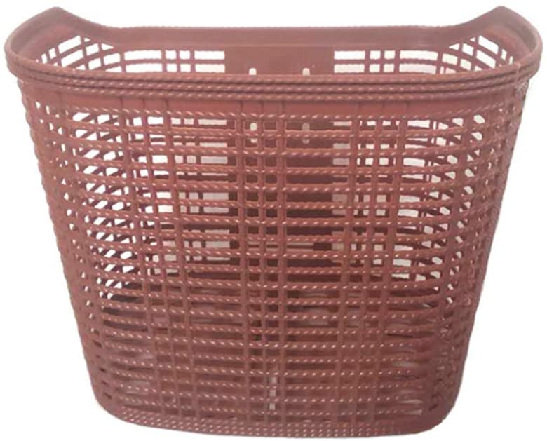  Canasta de bicicleta canasta de plástico resistente a la caída canasta delantera de una pieza escorpión de coche eléctrico accesorios de soporte modificados para bicicleta Bolsa de compras de picnic 