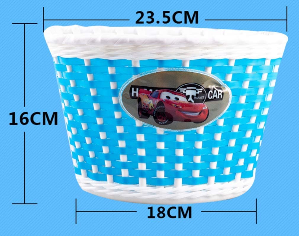  Cesta del carro del bebé cesta del coche tejido de la bicicleta remolque delantero de la bicicleta scooter infantil cesta del coche de plástico universal Cesta del marco de la bicicleta Bolsa del 