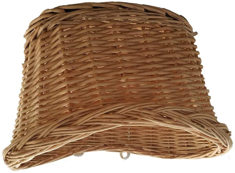  Cesta delantera de mimbre vintage para bicicleta, para la compra, para bicicleta, mascota, color F, tamaño talla única 