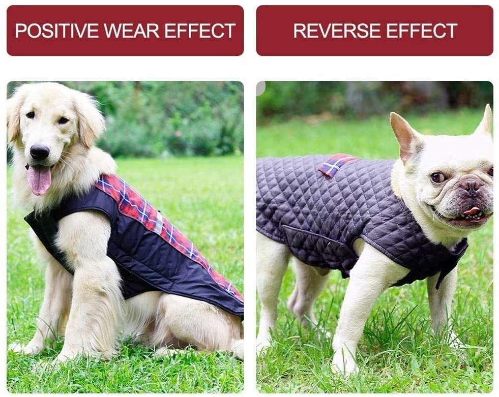  Chaleco del Perro de Clima frío Abrigos for Perros de diseño Retro del Perro del Invierno Acogedor for Mascotas Chaleco del Animal doméstico de la técnica Ropa for el Invierno Ropa Caliente del Perro 