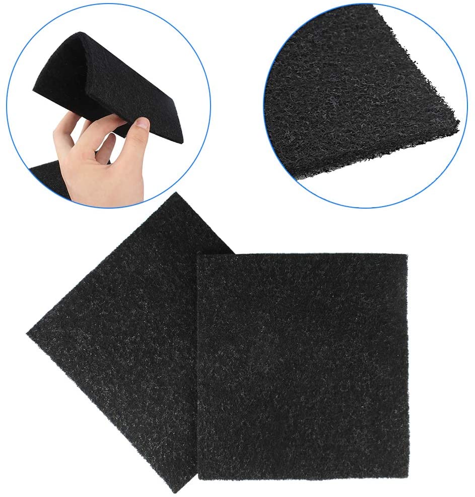  Dadabig 10 Piezas Filtros de Carbono para Gatos Filtros para arenero de Gatos Filtro De Desodorización De Carbón Activado para Mascotas,Negro 