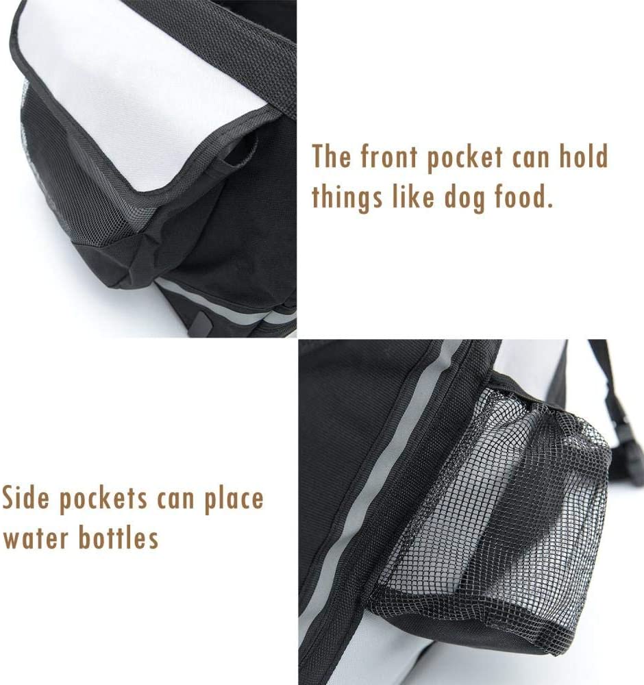  KNFBOK Bolsa Manillar cestas para Bicicletas Bolsa de Bicicleta para Mascotas,Viaje,Coche,Gato,Perro,Bicicleta,Cesta,Bicicleta,Bolsa de Bicicleta,práctica,de Menos de 6 kg - Azul 