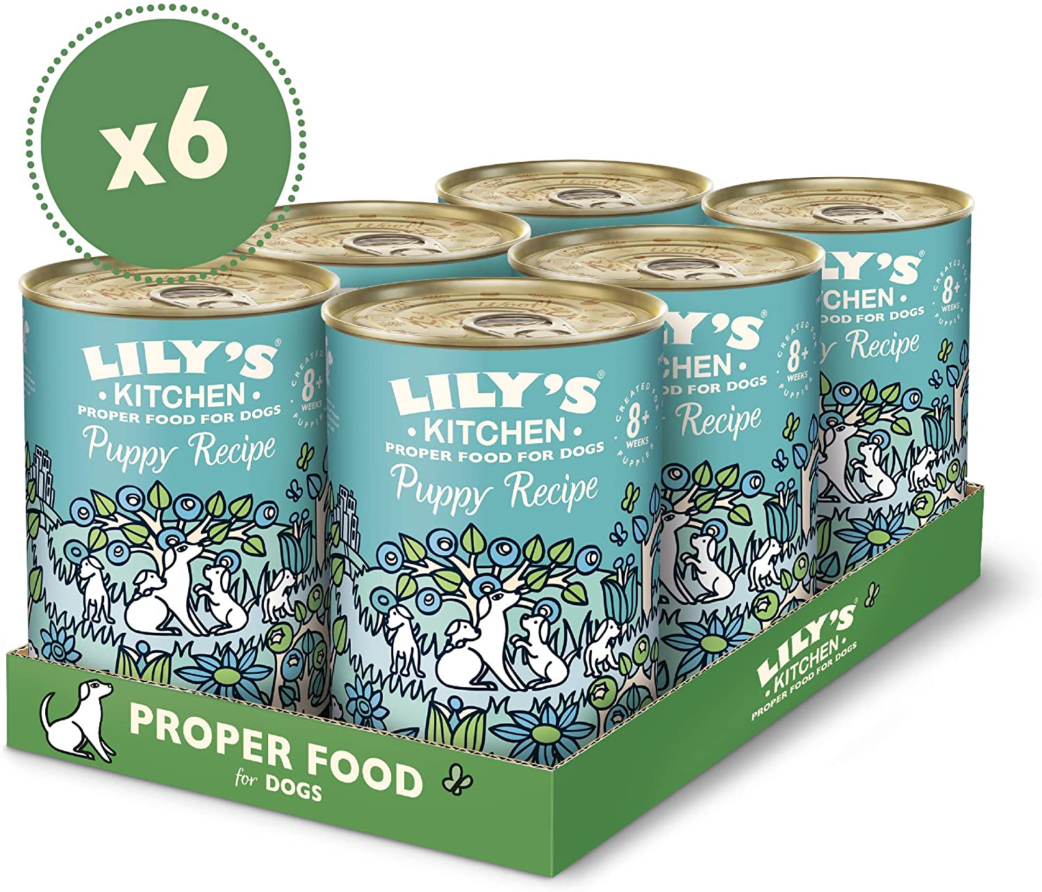  Lily's Kitchen DTP17 - Comida para Perro con Pato, 400 g, 6 Unidades 
