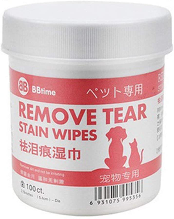  MXECO Toallitas para ojos para mascotas Perros y gatos Elimina de forma natural la suciedad Evita las lágrimas Irritaciones por manchas Infecciones Ingredientes Aloe Vera 100 Count 