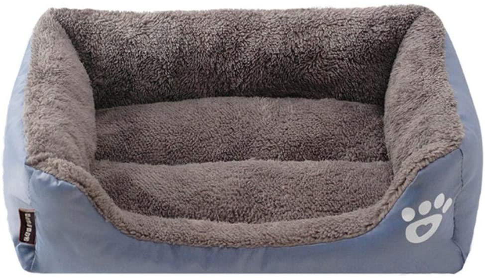 PENVEAT S-3XL Camas para Perros Paw Pattren Sofá para Mascotas Parte Inferior a Prueba de Agua Fleece Suave Estera cálida Nest Cat Bed House Petshop Dropshipping Cama Perro, C, XXL 95cmx75cmx18cm 