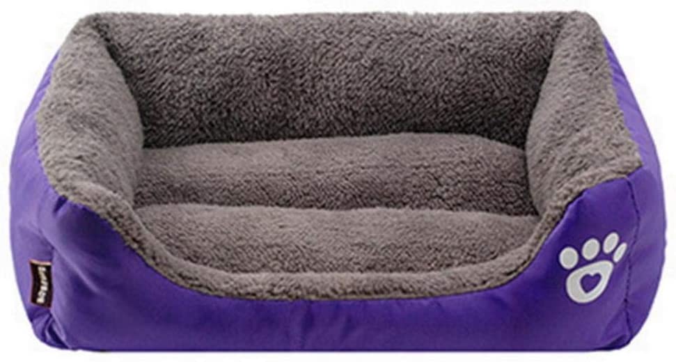  PENVEAT S-3XL Camas para Perros Paw Pattren Sofá para Mascotas Parte Inferior a Prueba de Agua Fleece Suave Estera cálida Nest Cat Bed House Petshop Dropshipping Cama Perro, C, XXL 95cmx75cmx18cm 