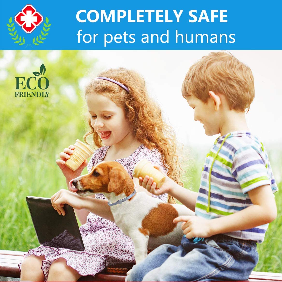  PROZADALAN [Nueva Fórmula] Collares Antiparasitario para Perros Impermeable, Garrapatas y Mosquitos, Tamaño Ajustable e Impermeable para Mascota Pequeño Mediano Grandes(57cm) (1) 