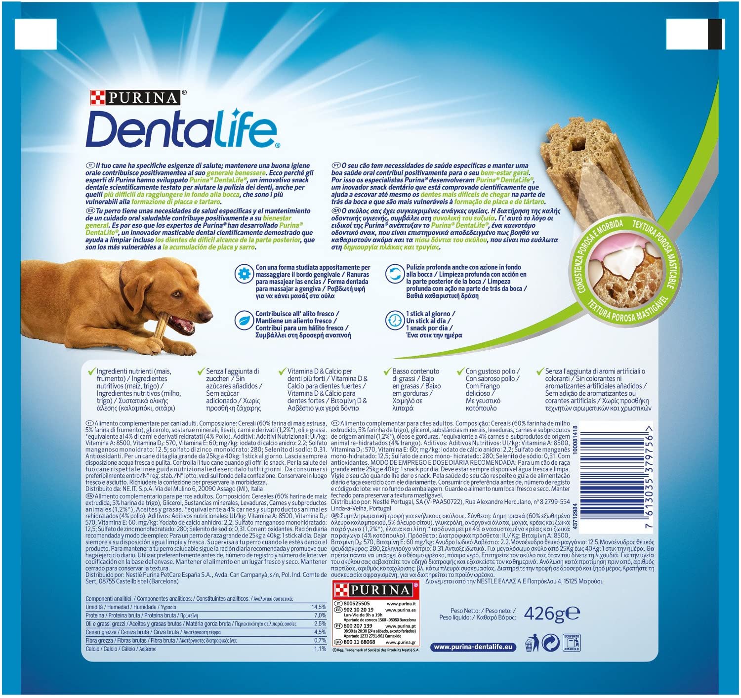  Purina DentaLife Large Loyalty Pack 426g 