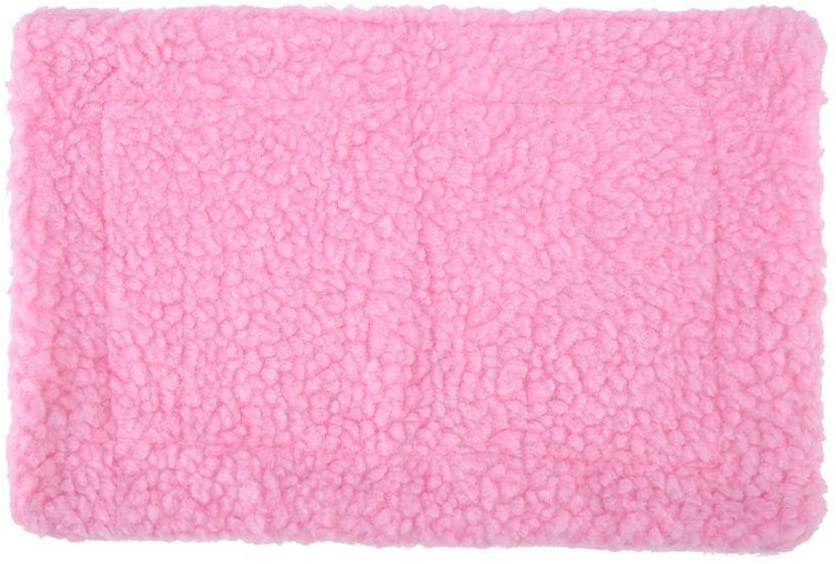  TOPINCN Estera de la Cama del Animal doméstico Rectangular Suave Caliente Cojín de Peluche Casa de Hámster Manta de Nido Erizo Conejillo de Indias Pequeños Animales Mascotas Suministros(Rosa) 